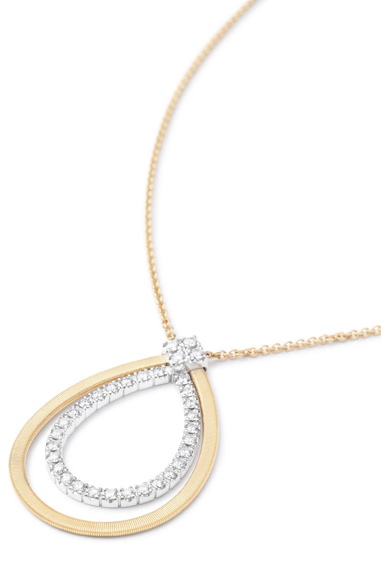 Marco Bicego Masai Coil & Diamond Pendant Necklace, Alternate, color, 18K Yellow Gold