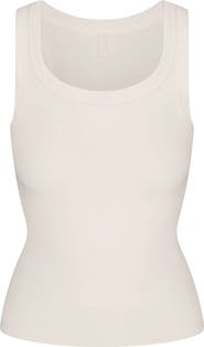SKIMS Stretch Cotton Rib Scoop Tank