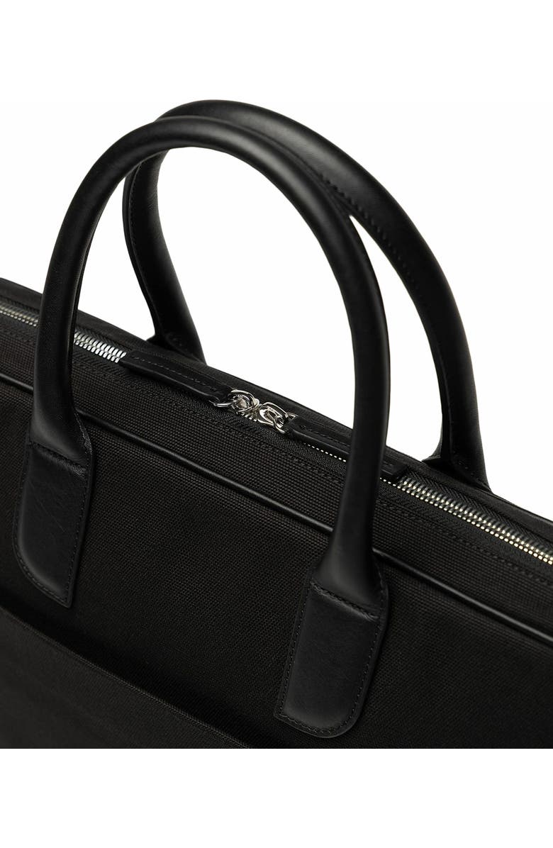 WANT Les Essentiels Lesage Organic Cotton Canvas Computer Bag, Alternate, color, Black