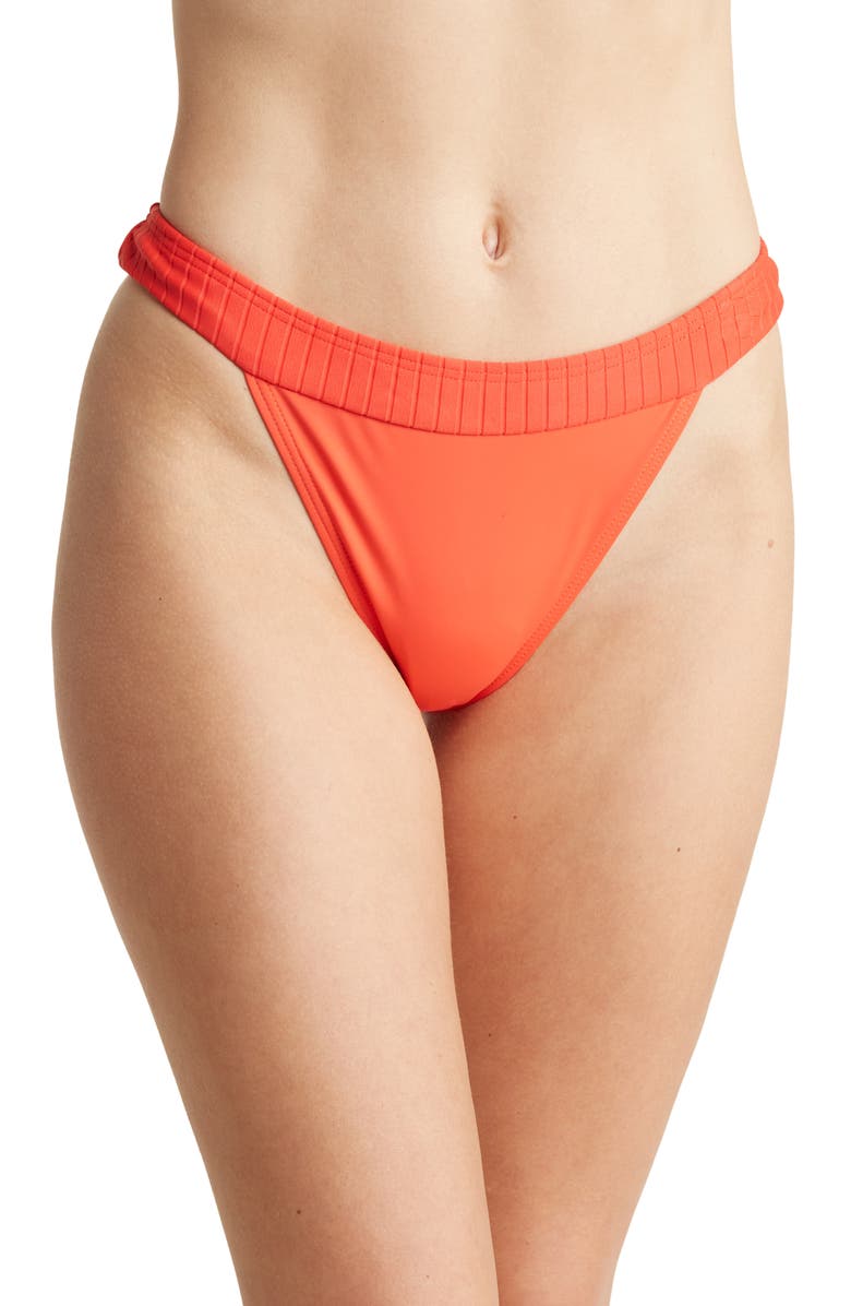 Billabong Lined Up Banded Hike Bikini Bottoms, Main, color, 