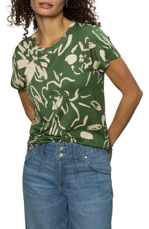 Sanctuary The Perfect Geo Print Cotton Blend Knit Top In Lush Harmony