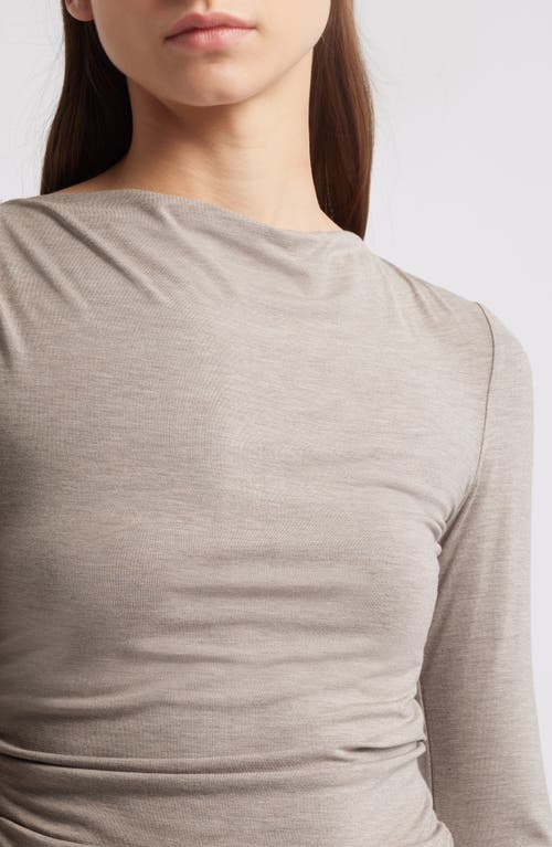 RAG & BONE RAG & BONE LUCA LONG SLEEVE SHIRRED T-SHIRT 