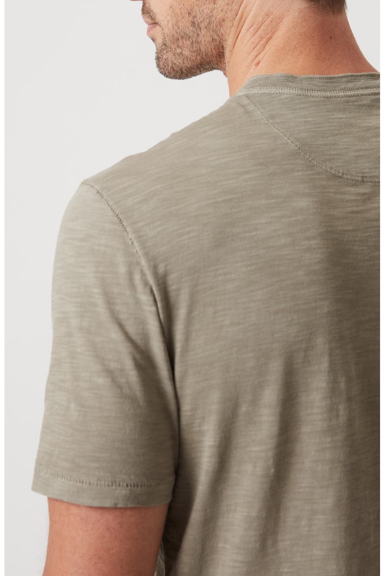 Slub Cotton Henley, Alternate, color, PASTEL OLIVE