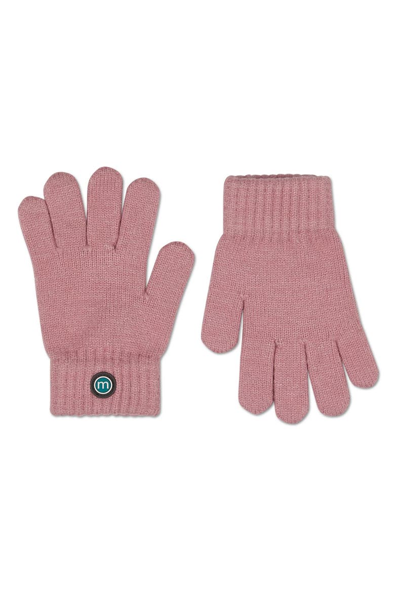 Kids' Knit in Bow Gloves, Main, color, Pink Icing