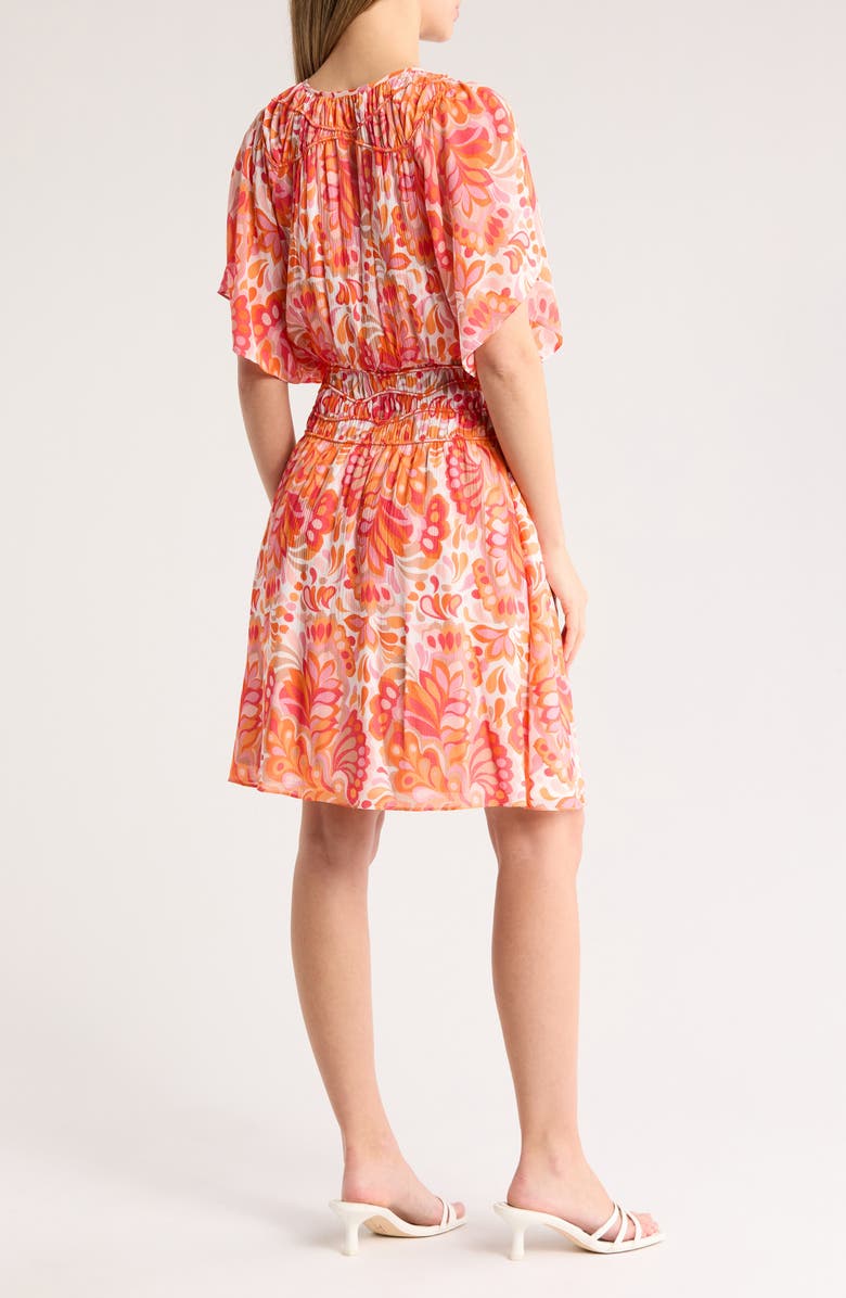 Trina Turk Byrds Smocked Waist Dress, Alternate, color, 