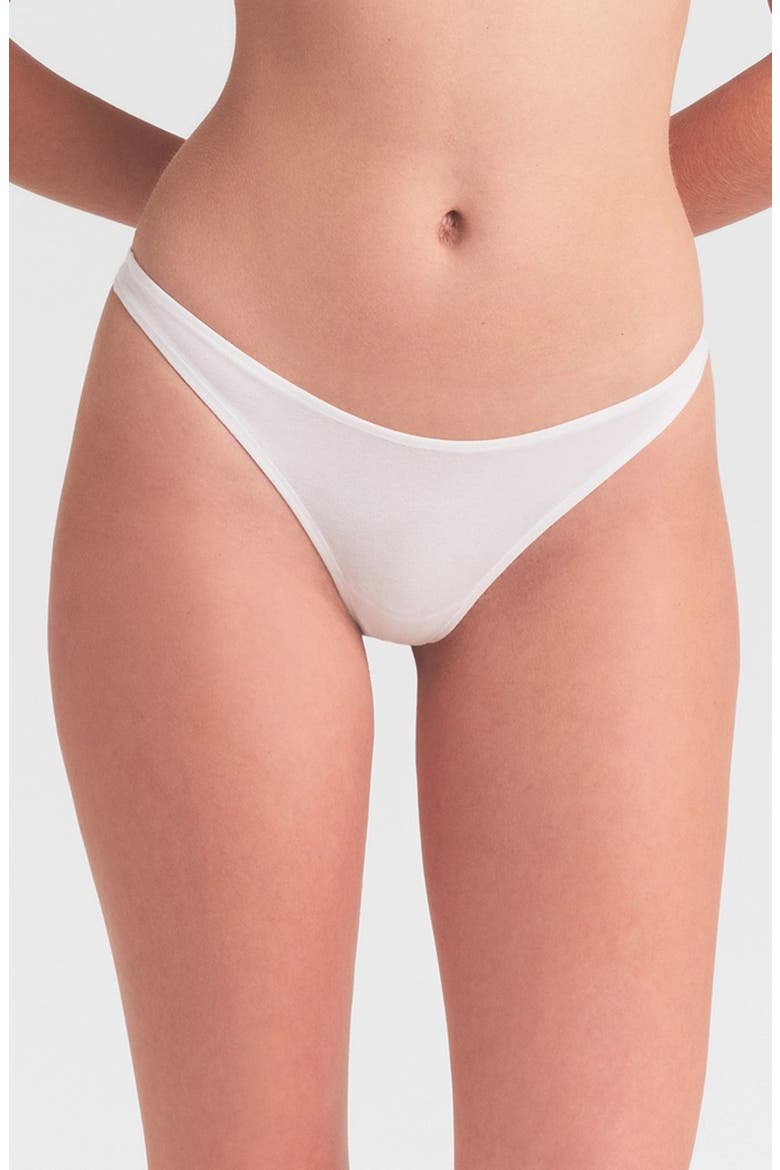 EVERYDAY COTTON THONG, Main, color, SNOW