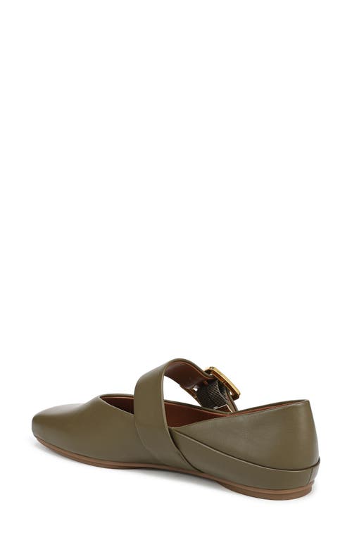 Franco Sarto Oakes Square Toe Flat In Green