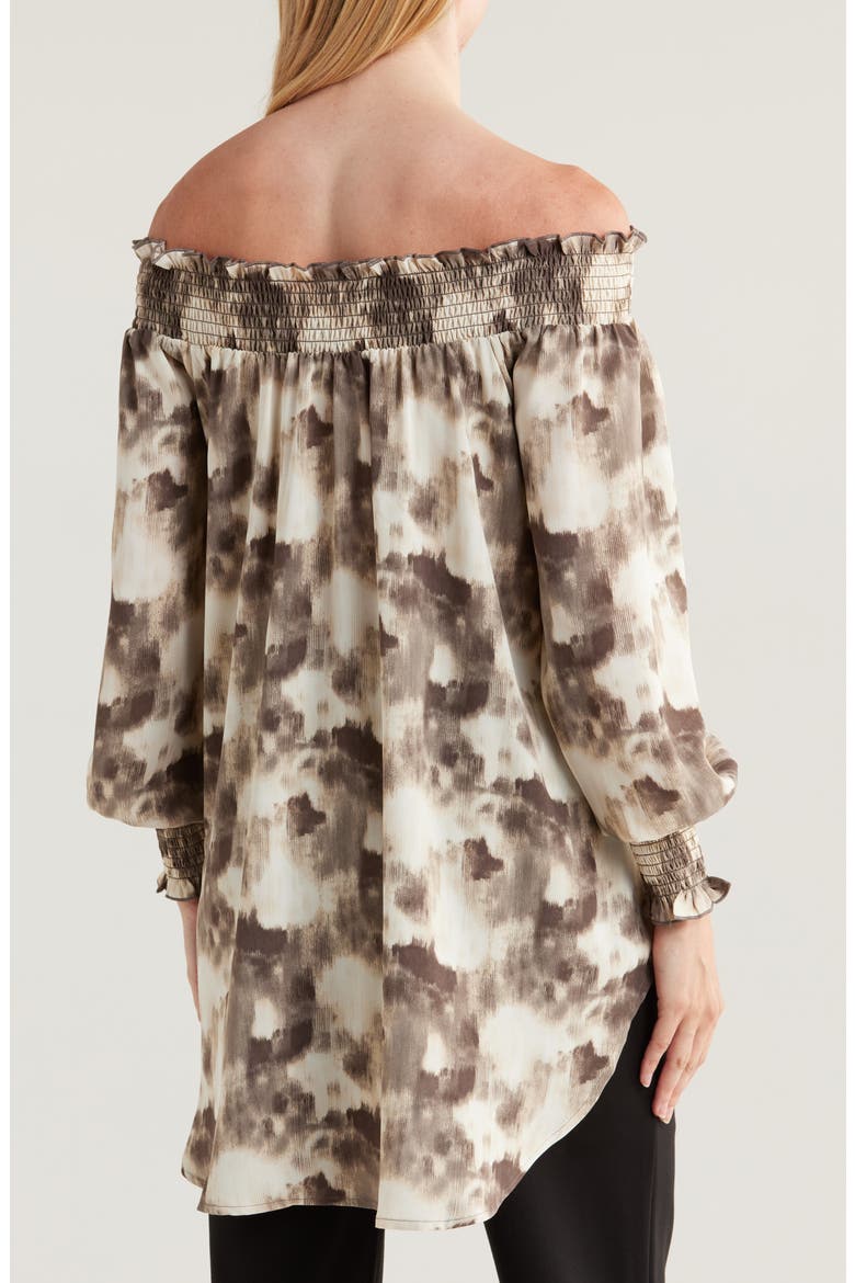 Off the Shoulder High-Low Top, Alternate, color, GREY