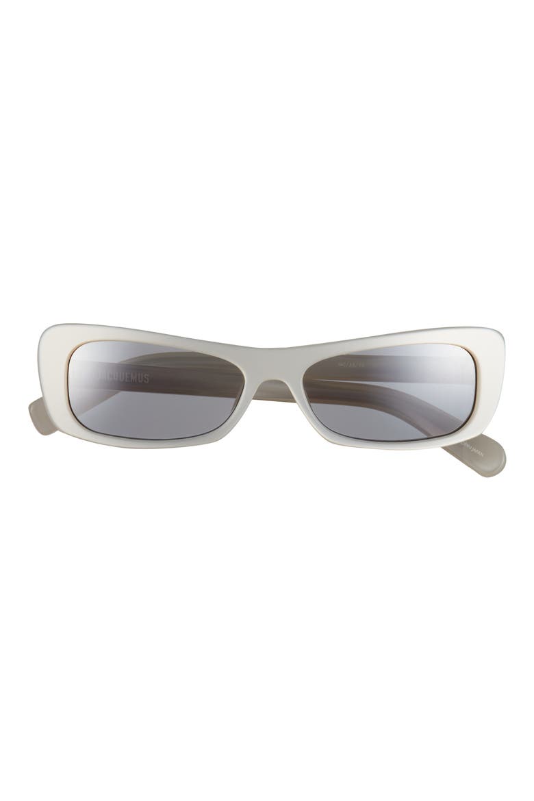 The Capri Rectangular Sunglasses, Main, color, METALLIC PEARL/ SILVER/ GREY