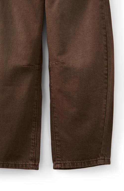 Cotton On Kids Kid's Unisex Barrel Leg Denim Jean In Brown