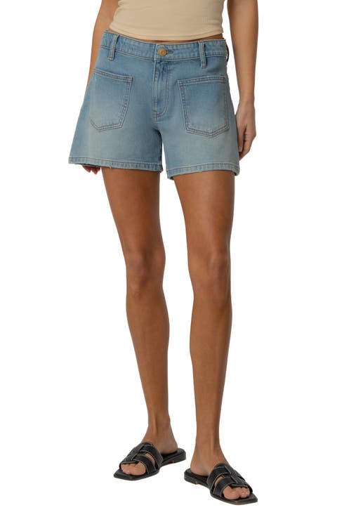 Jane Patch Pocket Denim Shorts (Restore)