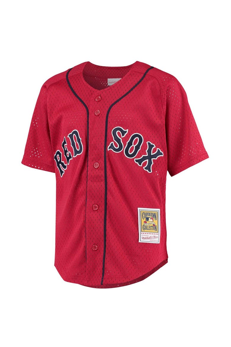 Youth Mitchell & Ness David Ortiz Red Boston Red Sox Cooperstown Collection Batting Practice Jersey, Alternate, color, Red
