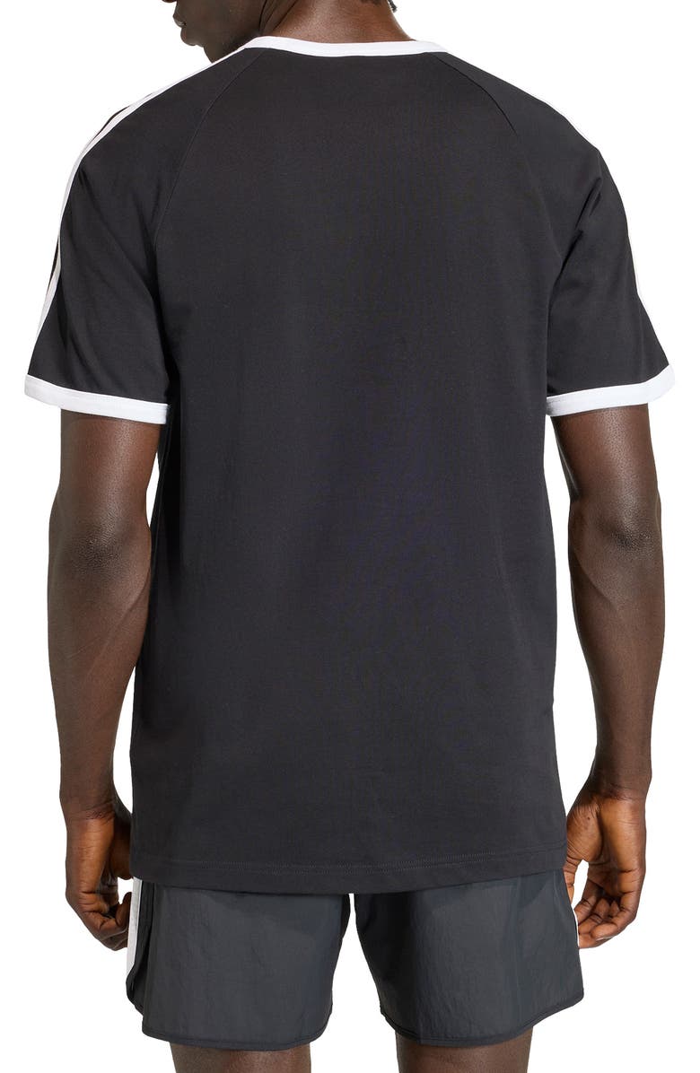 adidas 3-Stripes Cotton T-Shirt, Alternate, color, Black