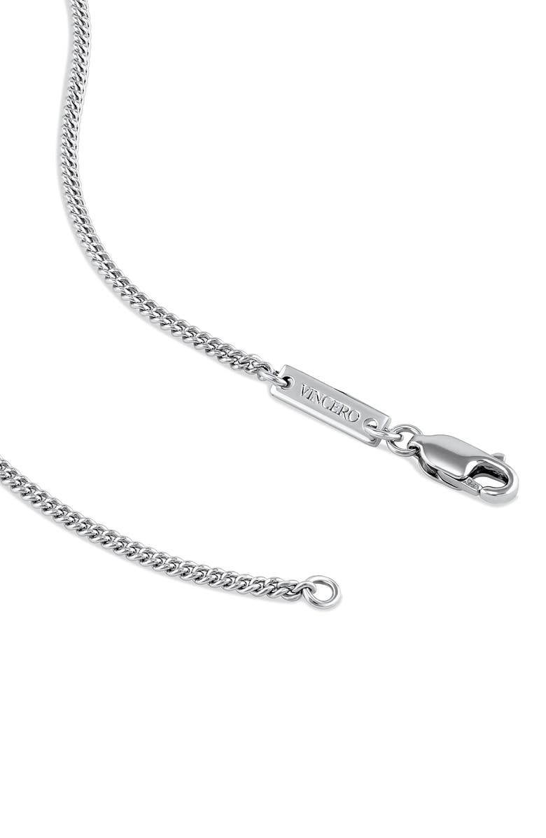 Vincero Men's St. Christopher Pendant Necklace, Alternate, color, Silver