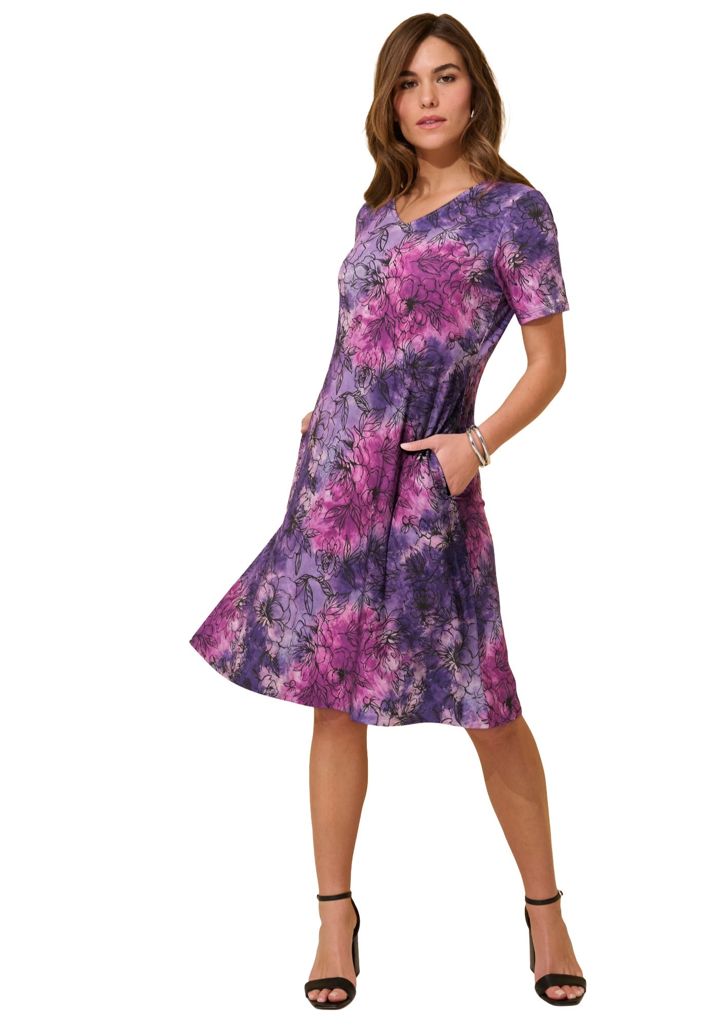 LAVENDER TIE DYE FLORAL