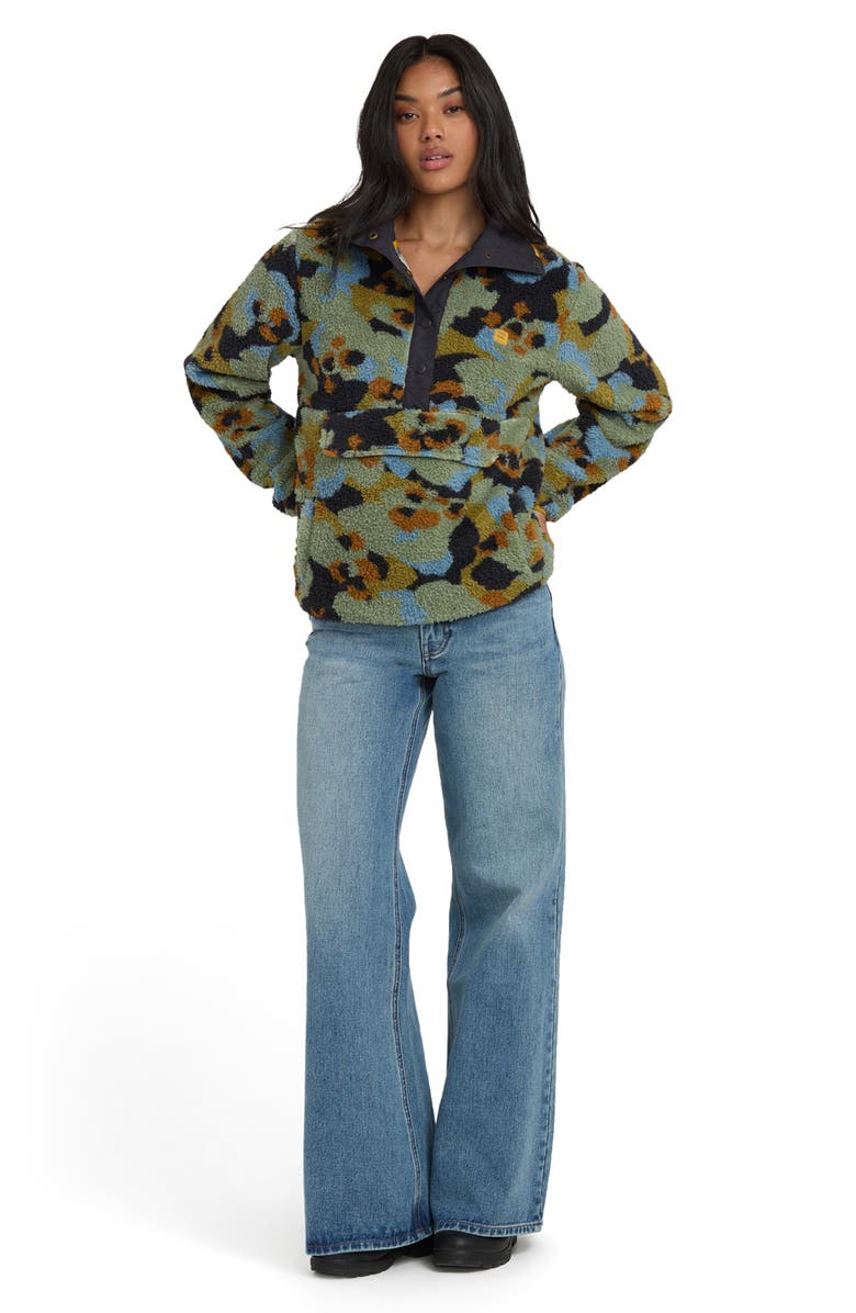 Billabong Switchback Fleece Pullover, Alternate, color, Dark Green