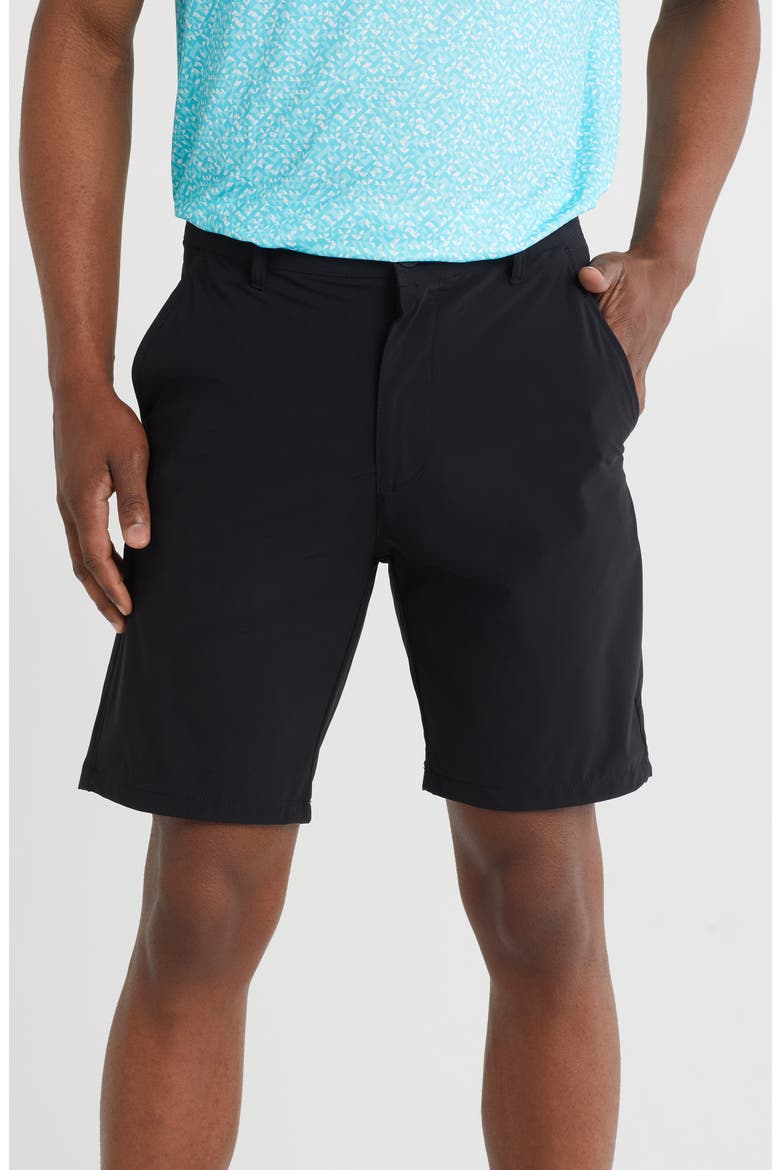 9-Inseam Golf Shorts, Main, color, BLACK