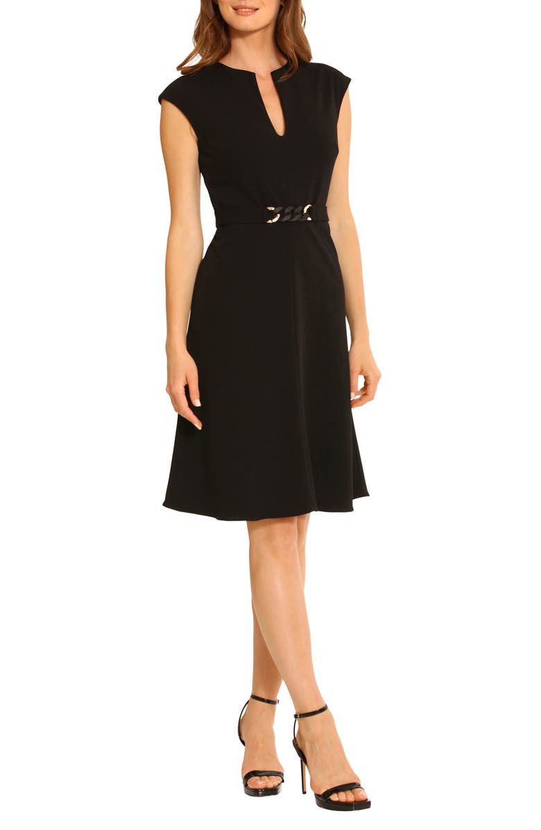 Maggy London Belted Sheath Dress, Alternate, color, 