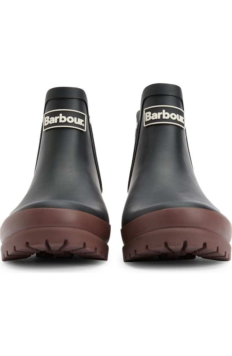 Barbour Mallow Wellington Waterproof Chelsea Boot, Alternate, color, Black/ Vicuna