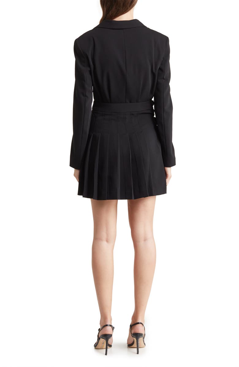 Topshop Side Tie Blazer Dress, Alternate, color, 