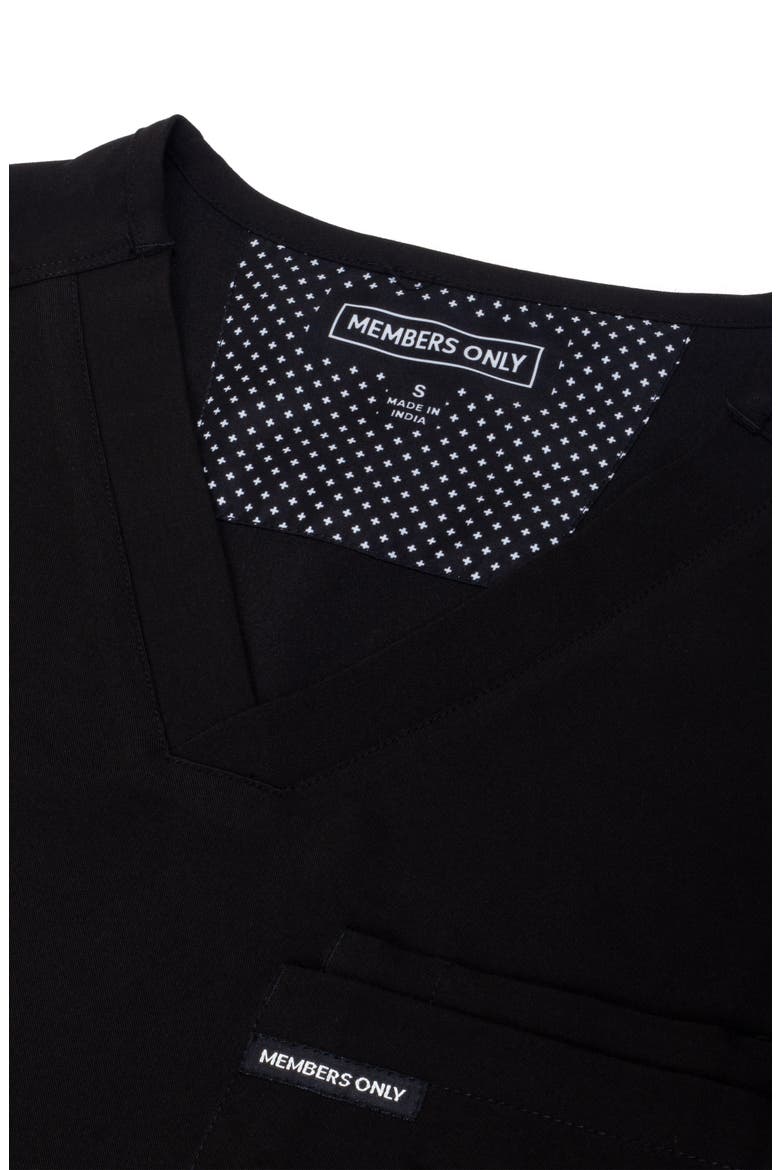 Brighton 3-Pocket Scrub Top, Alternate, color, Black