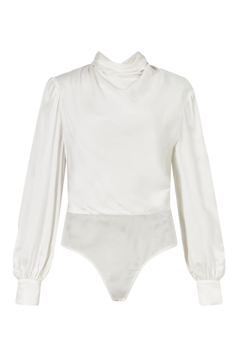 Ilarya Long Sleeve Bodysuit, Alternate, color, OPTIC WHITE
