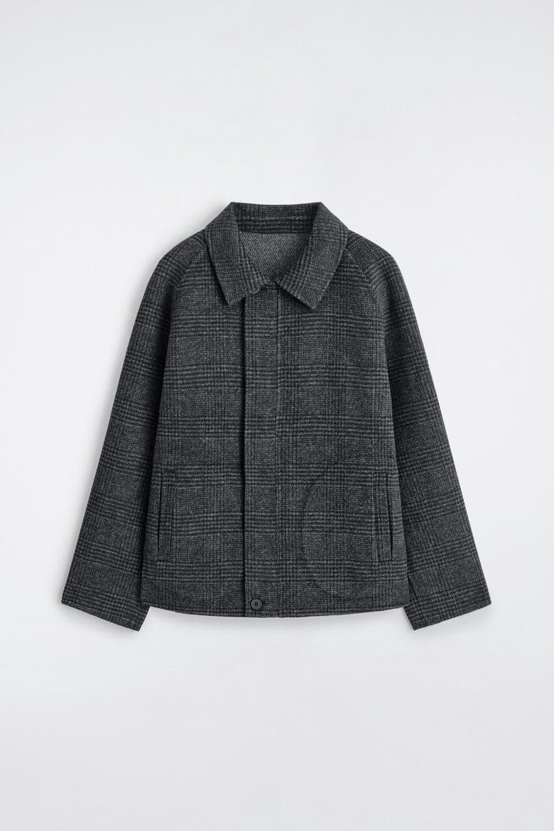 Reversible Checked / Herringbone Wool Sports Jacket, Alternate, color, GRAY / CHECKED