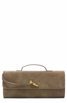 Faux Suede Envelope Bag
