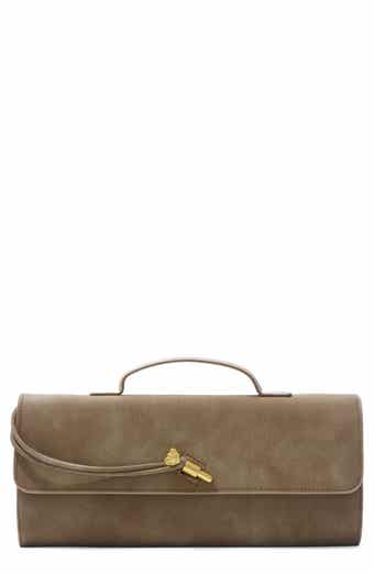 Faux Suede Envelope Bag