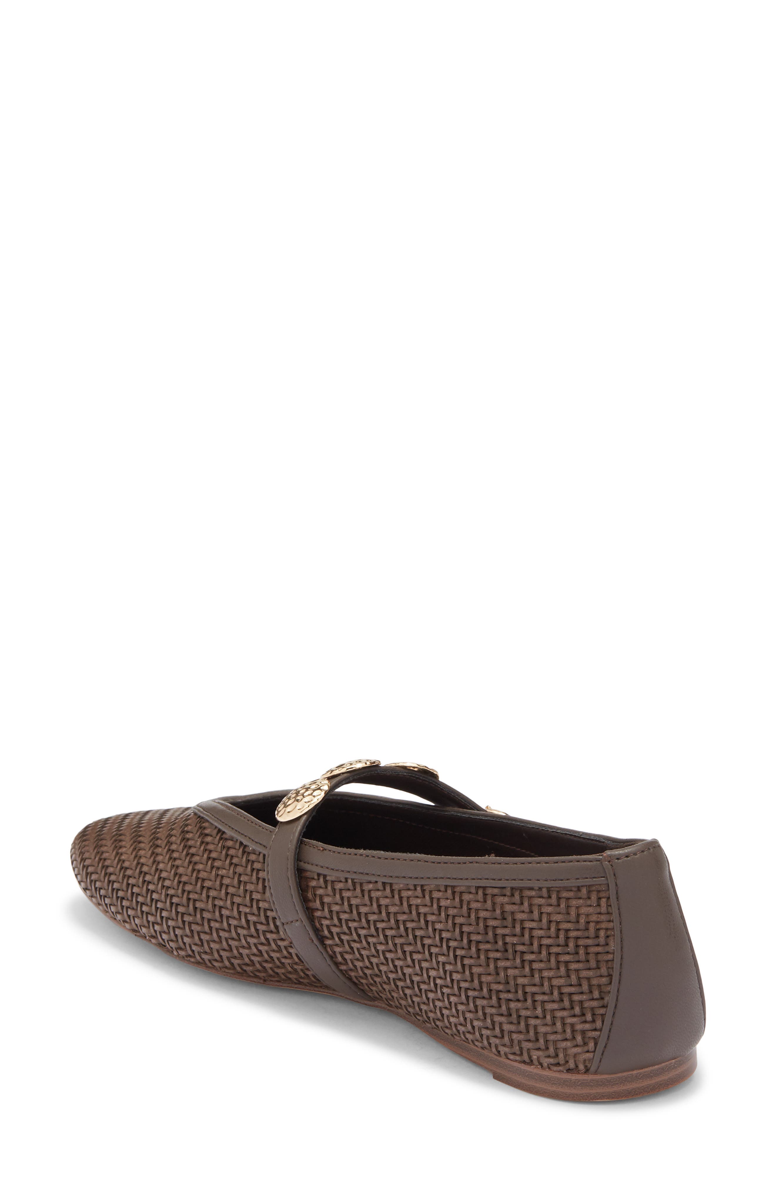 Steve Madden Leia Woven Flat, Alternate, color, Brown