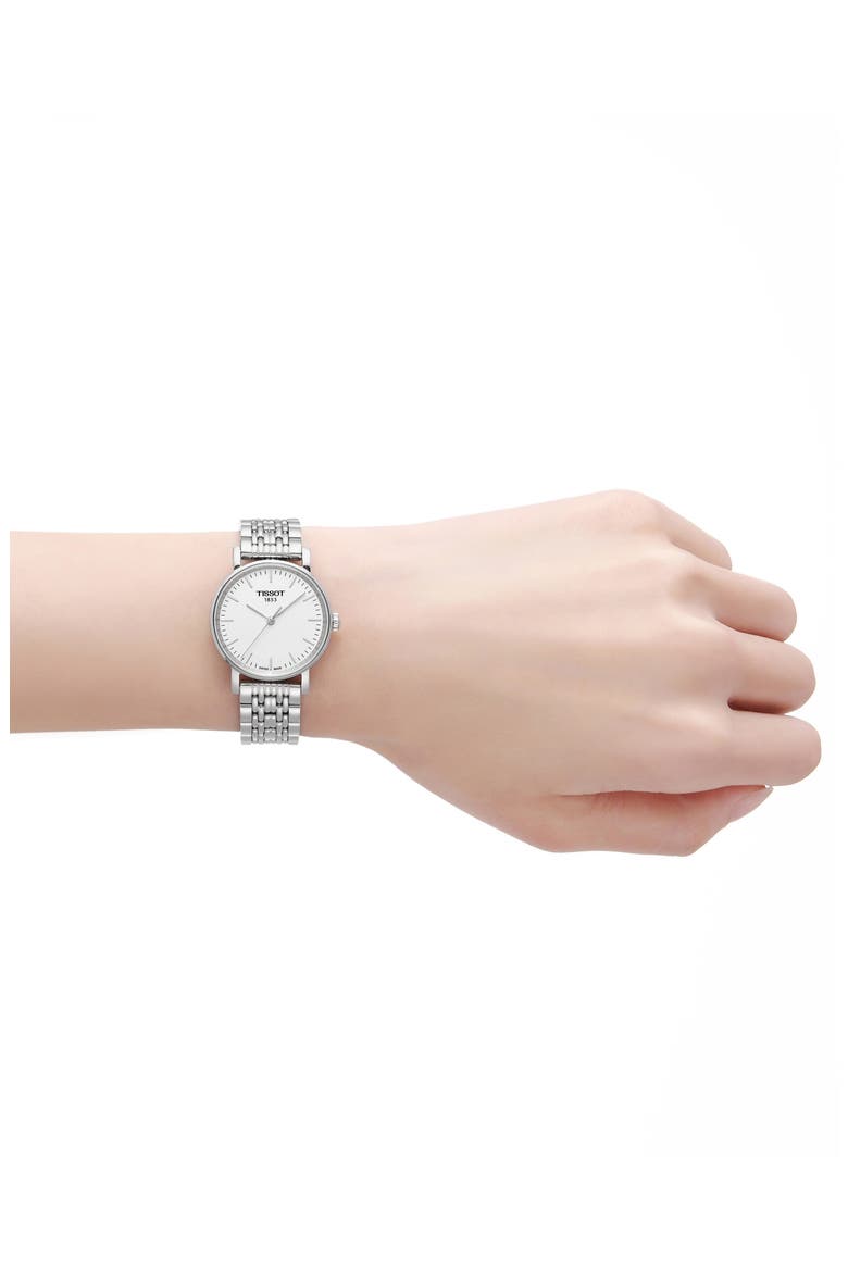 Everytime Bracelet Watch, 30mm, Alternate, color, SILVER