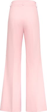 Maison Common Cotton Stretch Trousers With Bootcut