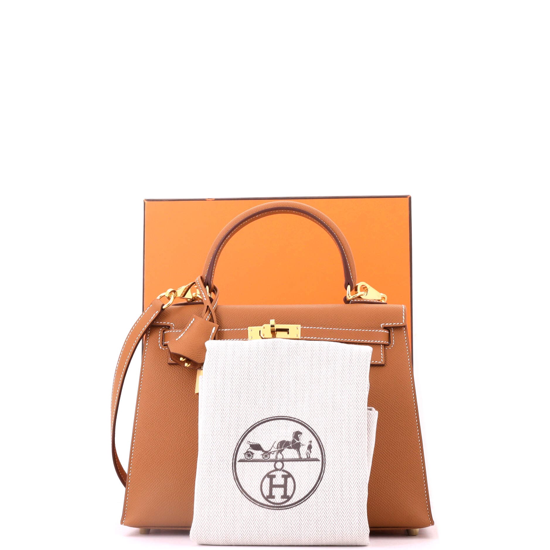Kelly Handbag Brown Epsom with Gold Hardware 25, Alternate, color, Metallic Gold