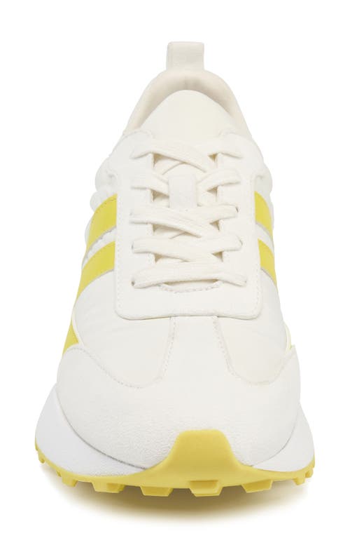 Jslides Janey Sneaker In White/neon Yellow
