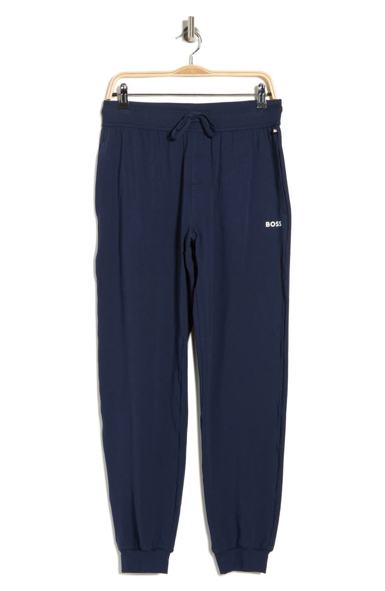 BOSS Cotton Blend Lounge Pants, Main, color, Navy