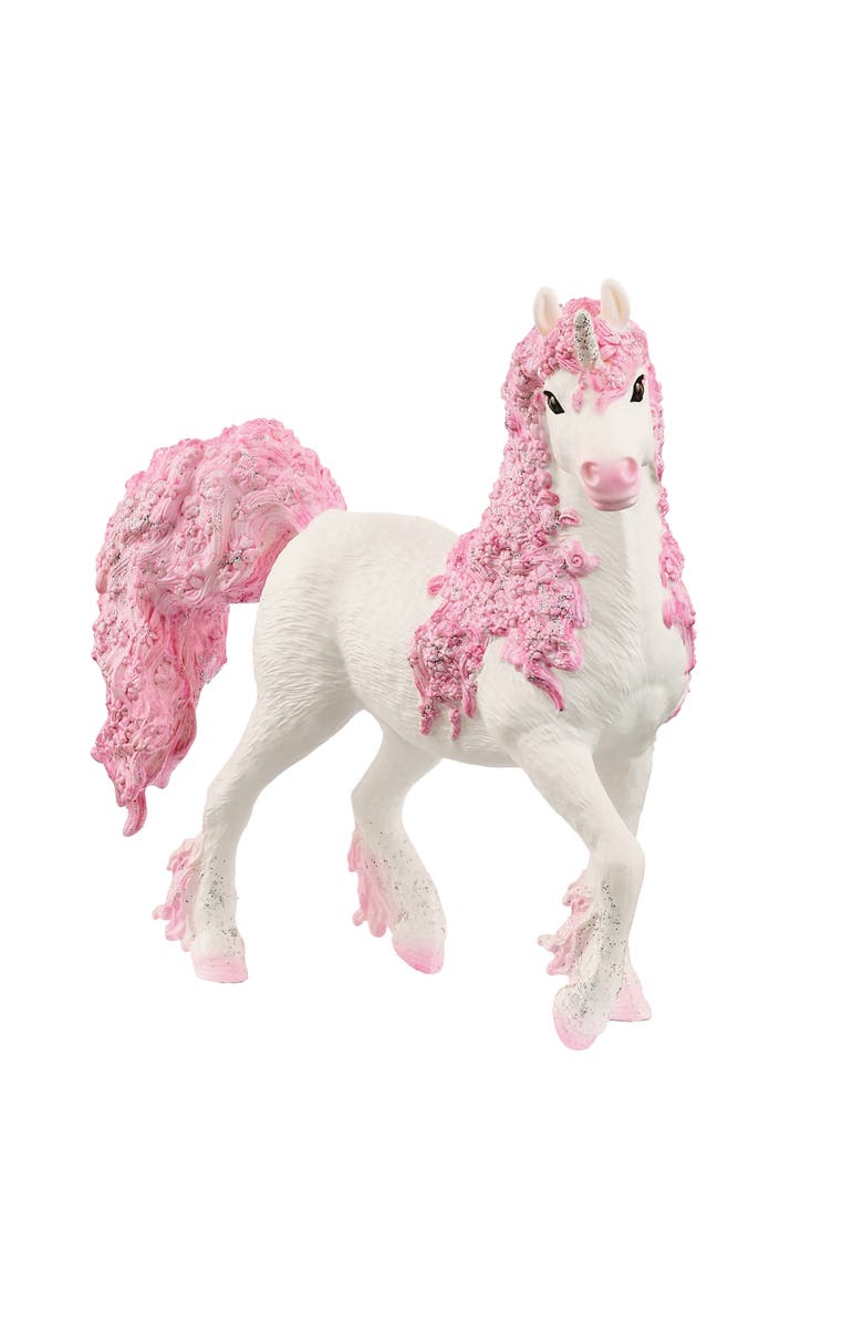 Schleich Bayala Flower Unicorn Mare 5.5 Inch Figurine, Main, color, Multicolored