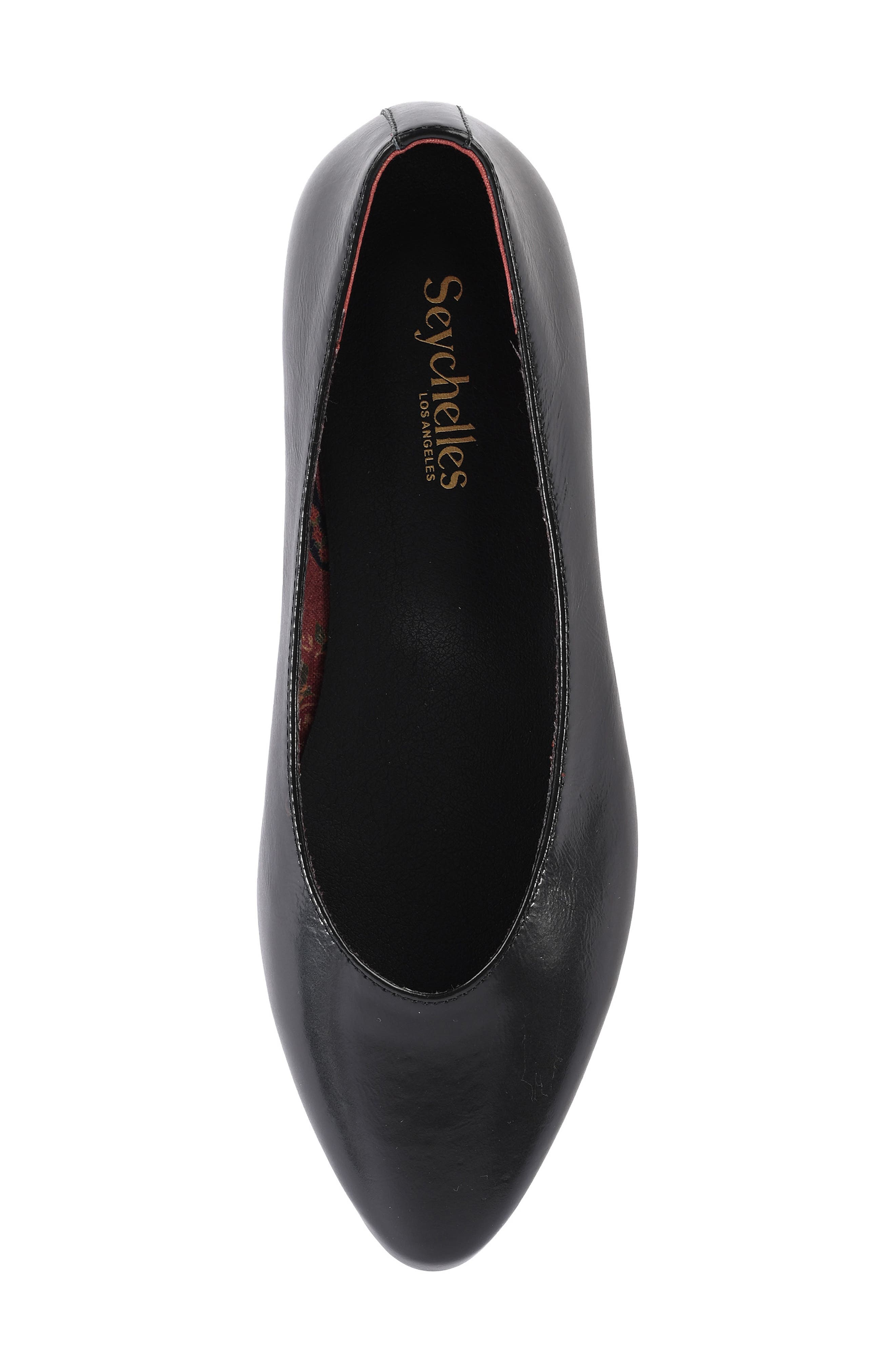 To Be Honest Leather Flat, Alternate, color, BLACK LEATHER