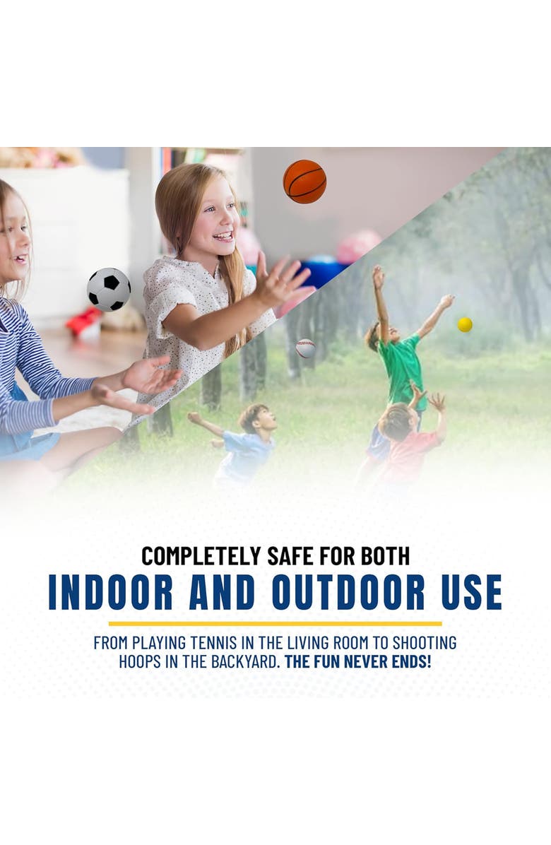 Anywhere Sports 5 Ball Mini Sports Pack | Soft Foam Balls For Kids 3+, Alternate, color, Multicolored