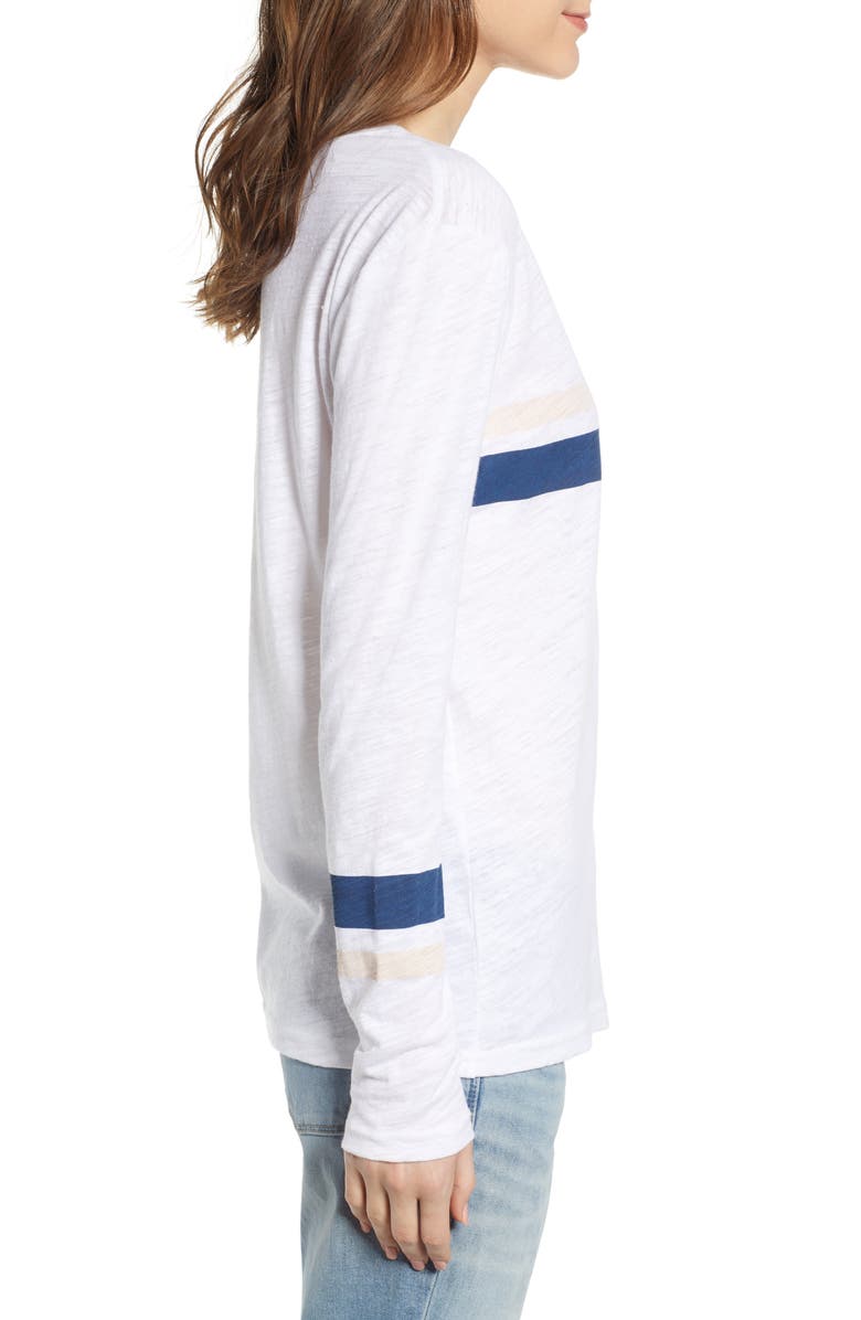 Treasure & Bond Varsity Stripe Knit Top, Alternate, color, 