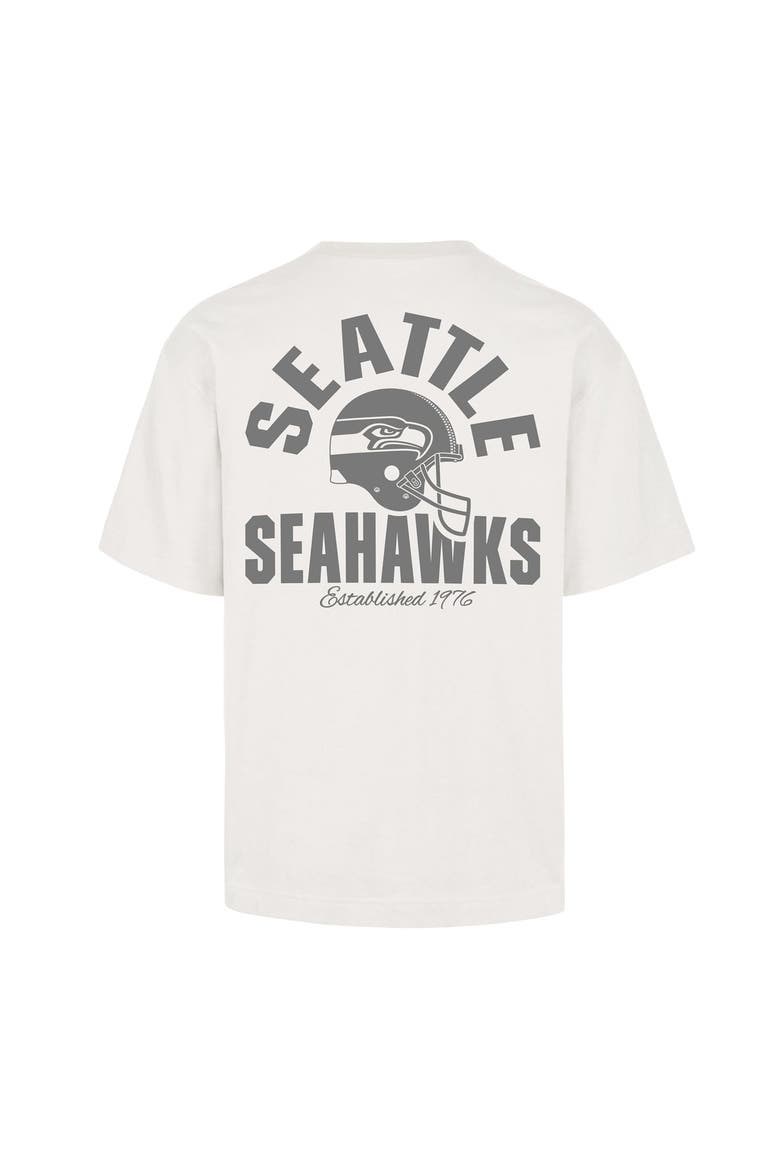 Men's '47 Off White Seattle Seahawks Photon Dust Foundation T-Shirt, Alternate, color, Cream