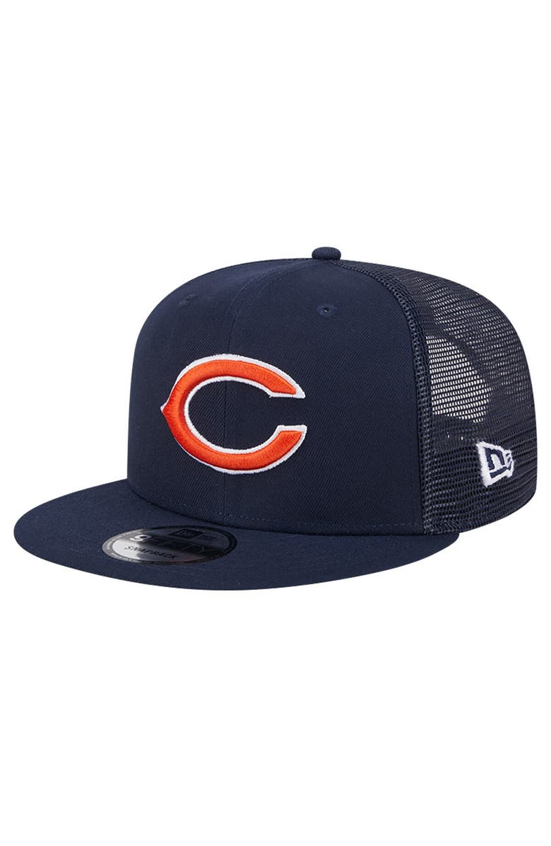 New Era Men's New Era Navy Chicago Bears Main Trucker 9FIFTY Snapback Hat, Main, color, 