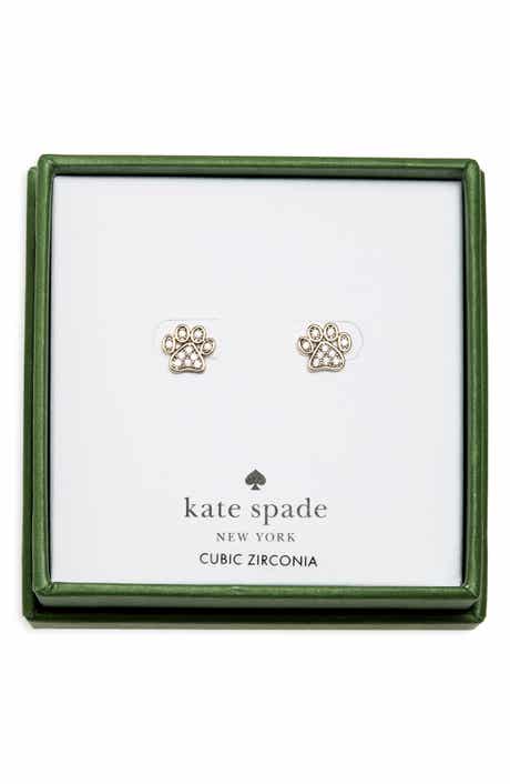 Pavé Paw Stud Earrings