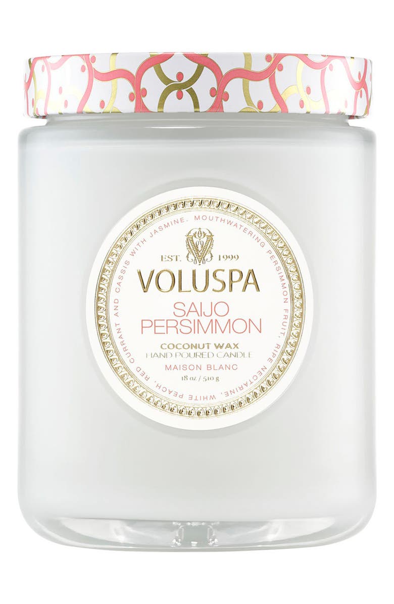 Voluspa Saijo Persimmon Large Jar Candle, Alternate, color, Saijo Persimmon