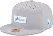 New Era Men's New Era Gray Detroit Lions 2025 Sideline  Split Panel 9FIFTY Snapback Hat