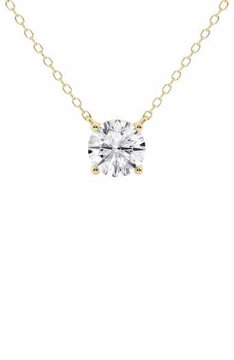 Badgley Mischka Collection Round Cut Lab Created Diamond Necklace - 0.50ctw