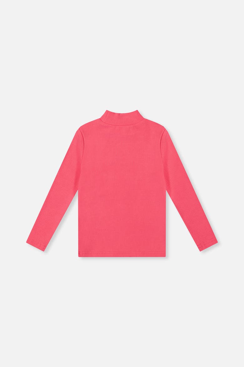 Brushed Rib Long Sleeve Layering Top, Alternate, color, Pink