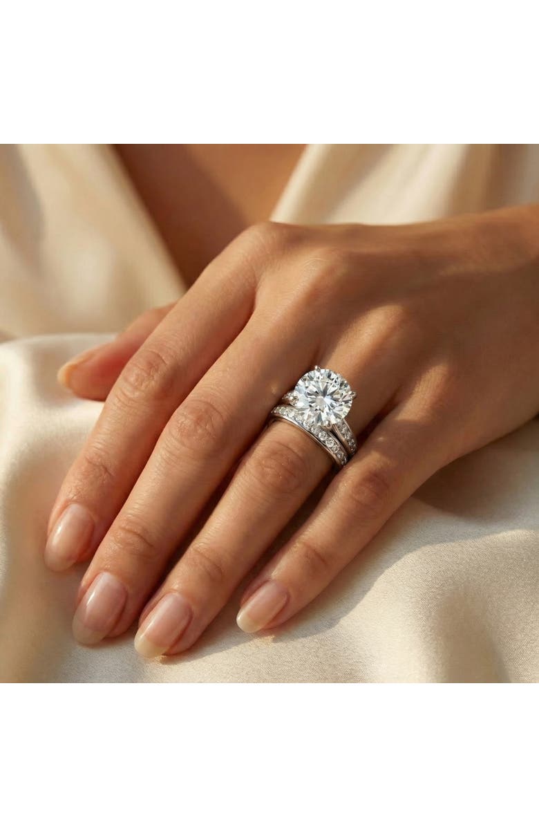 Bliss Diamond Certified 6Ct Sharon Diamond Engagement Wedding Ring Set Gold Lab Grown, Alternate, color, 10K Yellow Gold