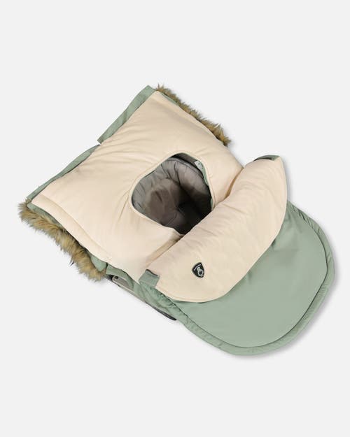 Deux Par Deux Boy Bunting Bag Designed For Car Seat And Stroller In Green