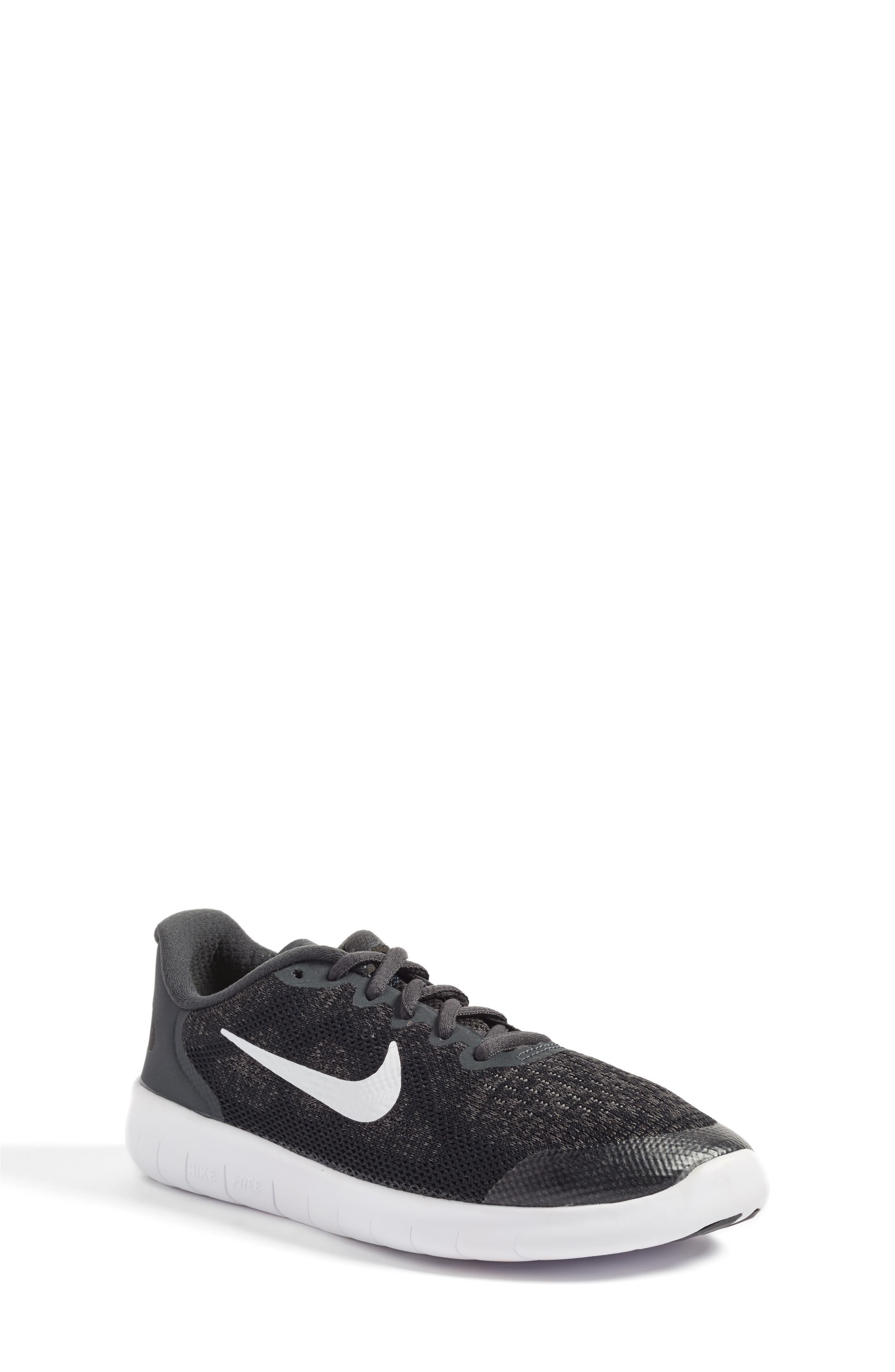 Free RN Running Shoe, Main, color, BLACK/ WHITE/ GREY/ ANTHRACITE