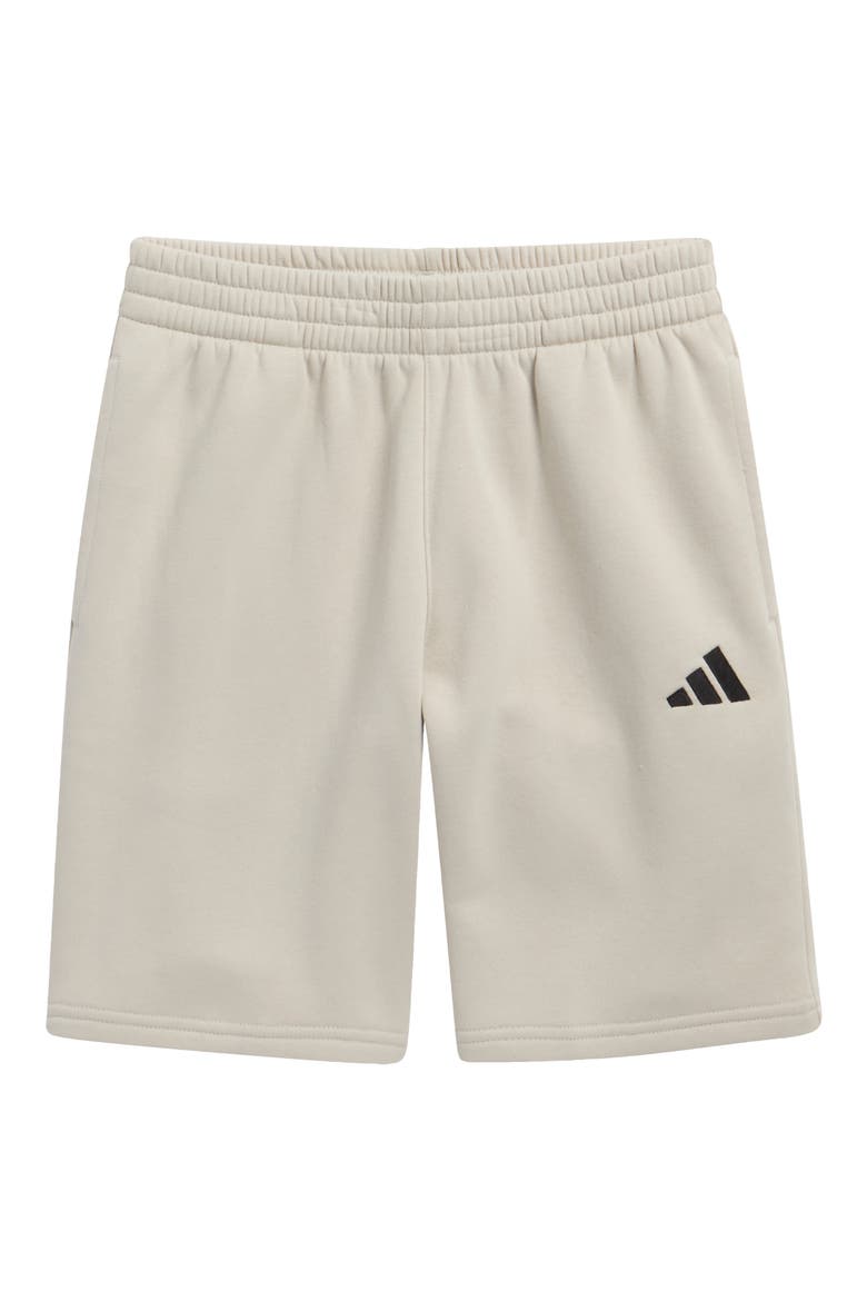 Kids' 3-Bar Fleece Shorts, Main, color, WONDER ALUMINA